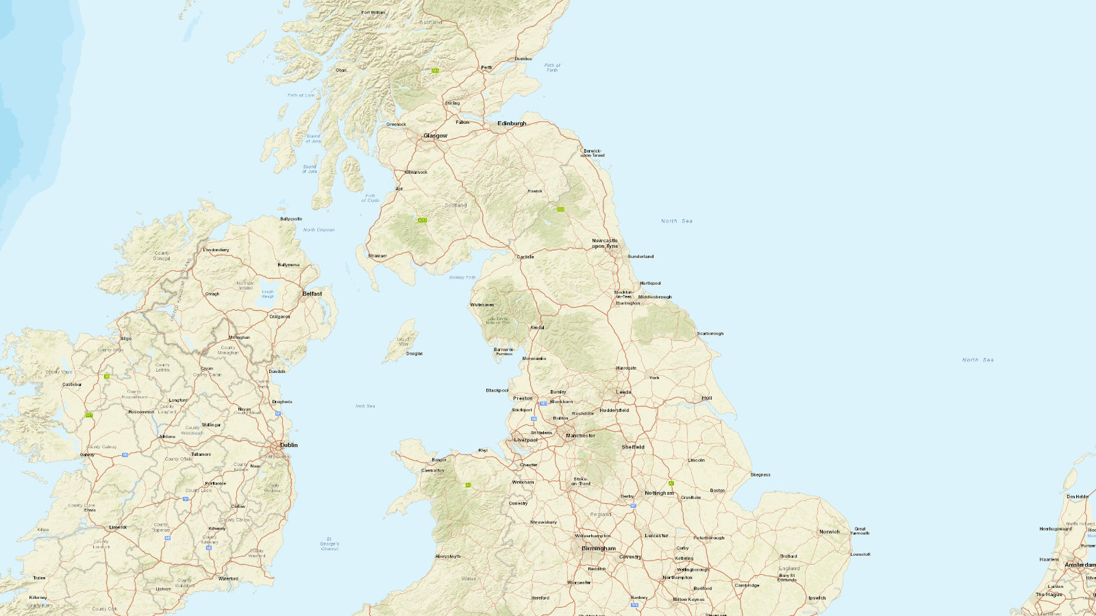 Map of Greater Manchester